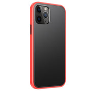 Skin Feel Frosted PC + Custodia antiurto in TPU con pulsante colorato, For iPhone 12 mini, For iPhone 12 / 12 Pro, For iPhone 12 Pro Max