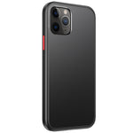 Custodia TPU antiurto con pulsante colorato per iPhone 12