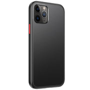 Skin Feel Frosted PC + Custodia antiurto in TPU con pulsante colorato, For iPhone 12 mini, For iPhone 12 / 12 Pro, For iPhone 12 Pro Max