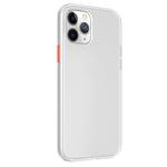 Custodia TPU antiurto con pulsante colorato per iPhone 12