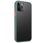 Custodia TPU antiurto con pulsante colorato per iPhone 12