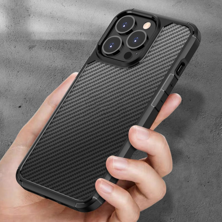 Custodia TPU e PC con fibra di carbonio per iPhone 13 mini