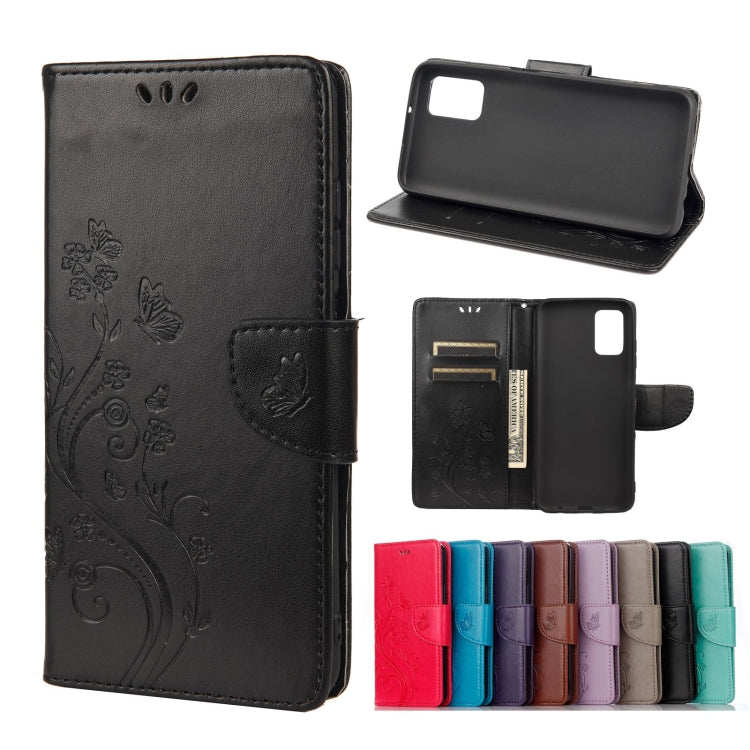 Custodia portafoglio in pelle con motivo farfalla per iPhone 13 m