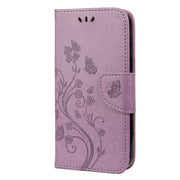 Custodia in pelle flip orizzontale con motivo floreale a farfalla con supporto, slot per schede e portafoglio, For iPhone 13 Pro, For iPhone 13 Pro Max