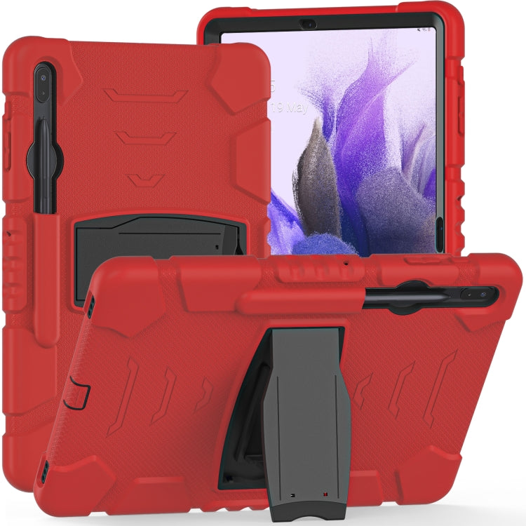 Cornice dello schermo di protezione a 3 strati + PC + Custodia combinata antiurto in silicone con supporto, For Samsung Galaxy Tab S7+/S7 FE 12.4 inch