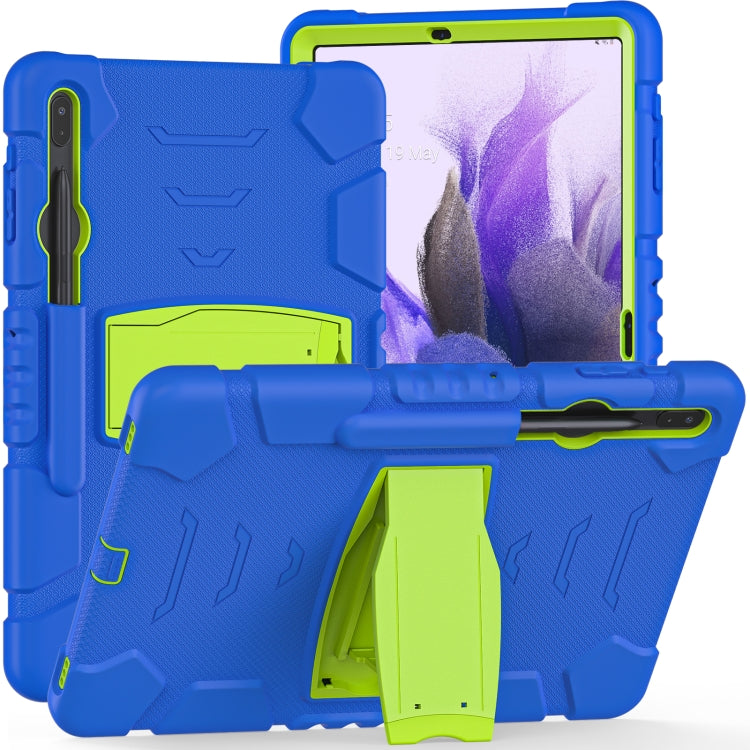 Cornice dello schermo di protezione a 3 strati + PC + Custodia combinata antiurto in silicone con supporto, For Samsung Galaxy Tab S7+/S7 FE 12.4 inch