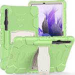 Cornice dello schermo di protezione a 3 strati + PC + Custodia combinata antiurto in silicone con supporto, For Samsung Galaxy Tab S7+/S7 FE 12.4 inch