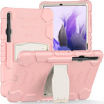 Cornice dello schermo di protezione a 3 strati + PC + Custodia combinata antiurto in silicone con supporto, For Samsung Galaxy Tab S7+/S7 FE 12.4 inch