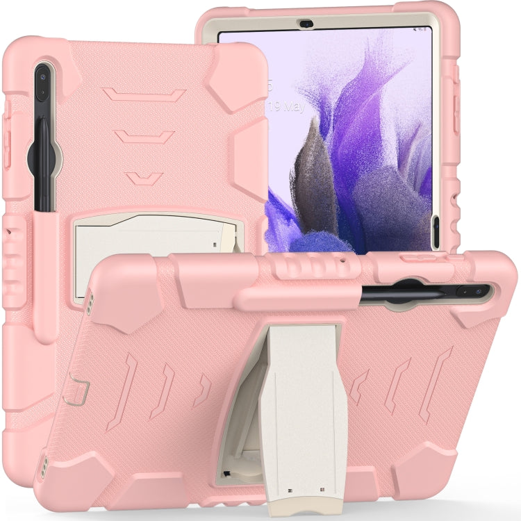 Cornice dello schermo di protezione a 3 strati + PC + Custodia combinata antiurto in silicone con supporto, For Samsung Galaxy Tab S7+/S7 FE 12.4 inch