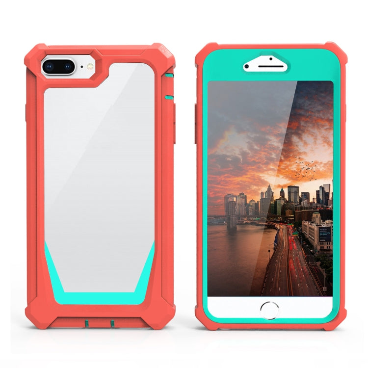 Custodia TPU trasparente 360° per iPhone 8 Plus e compatibili