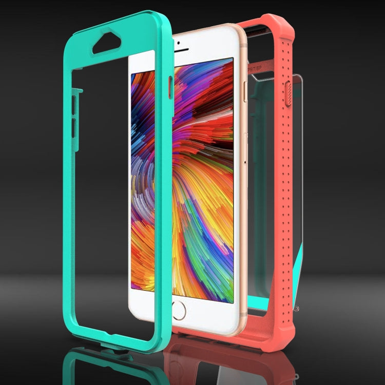 Custodia TPU trasparente 360° per iPhone 8 Plus e compatibili