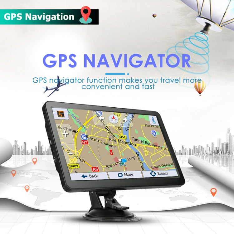 Navigatore GPS per auto da 7 pollici 8G+256M con schermo capacitivo ad alta configurazione, specifica: mappa Russia + Bielorussia + Ucraina, Russia + Belarus + Ukraine Map