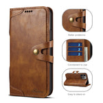 Custodia portafoglio in pelle flip per iPhone 13 Pro
