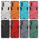 Punk Armor 2 in 1 PC + custodia antiurto in TPU con supporto invisibile, For OnePlus Nord 2 5G, For Honor X20 SE