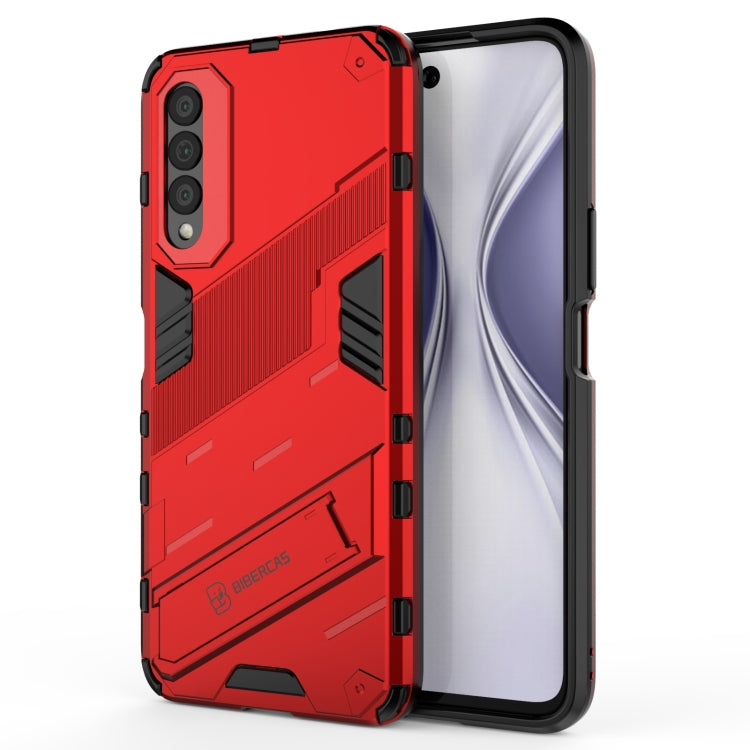 Punk Armor 2 in 1 PC + custodia antiurto in TPU con supporto invisibile, For OnePlus Nord 2 5G, For Honor X20 SE