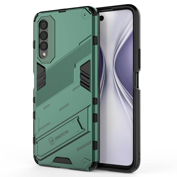 Punk Armor 2 in 1 PC + custodia antiurto in TPU con supporto invisibile, For OnePlus Nord 2 5G, For Honor X20 SE