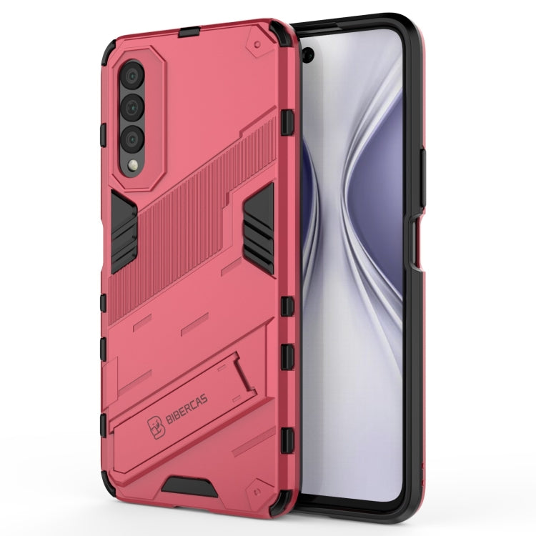 Punk Armor 2 in 1 PC + custodia antiurto in TPU con supporto invisibile, For OnePlus Nord 2 5G, For Honor X20 SE