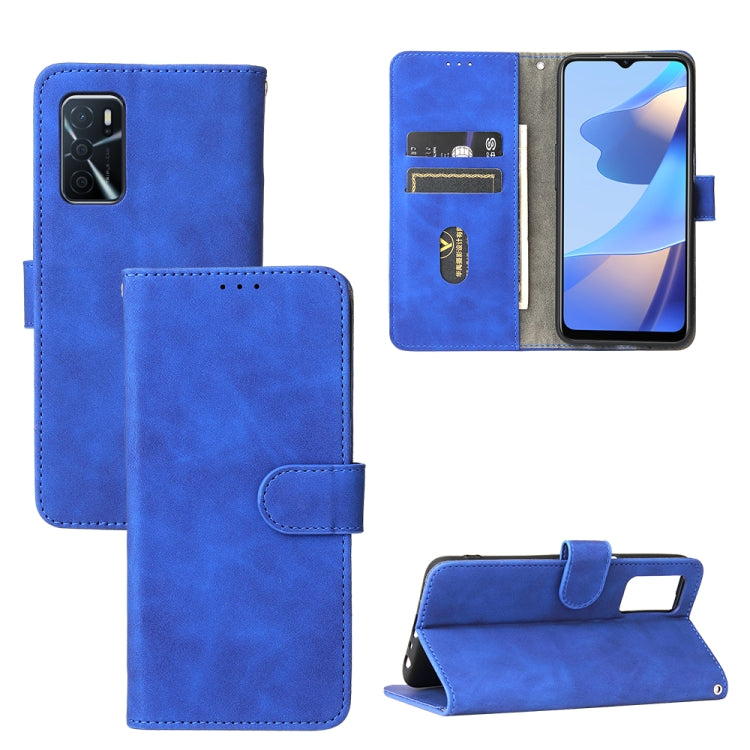 Tinta unita Skin Feel Fibbia magnetica Flip orizzontale Custodia in pelle PU con struttura in vitello con supporto e slot per schede e portafoglio, For OPPO A16, For Samsung Galaxy M32 (Global), For Samsung Galaxy M32 (India), For Sharp Aquos Sense 6
