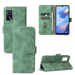 Tinta unita Skin Feel Fibbia magnetica Flip orizzontale Custodia in pelle PU con struttura in vitello con supporto e slot per schede e portafoglio, For OPPO A16, For Samsung Galaxy M32 (Global), For Samsung Galaxy M32 (India), For Sharp Aquos Sense 6