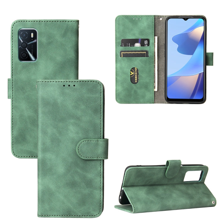 Tinta unita Skin Feel Fibbia magnetica Flip orizzontale Custodia in pelle PU con struttura in vitello con supporto e slot per schede e portafoglio, For OPPO A16, For Samsung Galaxy M32 (Global), For Samsung Galaxy M32 (India), For Sharp Aquos Sense 6