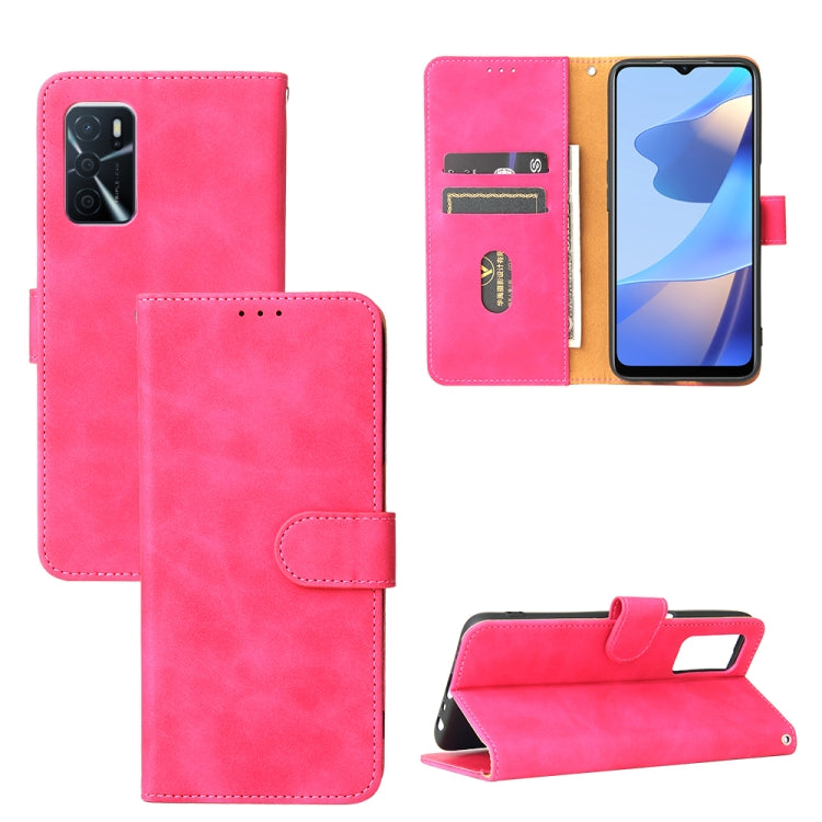 Tinta unita Skin Feel Fibbia magnetica Flip orizzontale Custodia in pelle PU con struttura in vitello con supporto e slot per schede e portafoglio, For OPPO A16, For Samsung Galaxy M32 (Global), For Samsung Galaxy M32 (India), For Sharp Aquos Sense 6