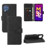 Tinta unita Skin Feel Fibbia magnetica Flip orizzontale Custodia in pelle PU con struttura in vitello con supporto e slot per schede e portafoglio, For OPPO A16, For Samsung Galaxy M32 (Global), For Samsung Galaxy M32 (India), For Sharp Aquos Sense 6