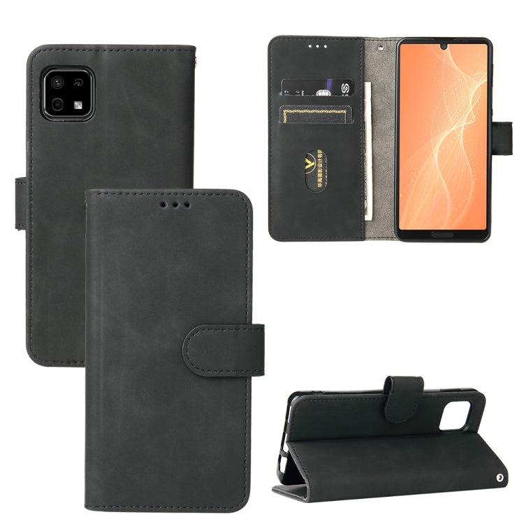 Tinta unita Skin Feel Fibbia magnetica Flip orizzontale Custodia in pelle PU con struttura in vitello con supporto e slot per schede e portafoglio, For OPPO A16, For Samsung Galaxy M32 (Global), For Samsung Galaxy M32 (India), For Sharp Aquos Sense 6