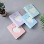 Hollow Heart 64 tasche Photo Book Album Portacarte per Fujifilm Instax Mini 8/7s/70/25/50s/90, Hollow Heart 64 Pockets Sky Blue, Hollow Heart 64 Pockets Light Mint, Hollow Heart 64 Pockets Pink, Hollow Heart 64 Pockets Light Purple