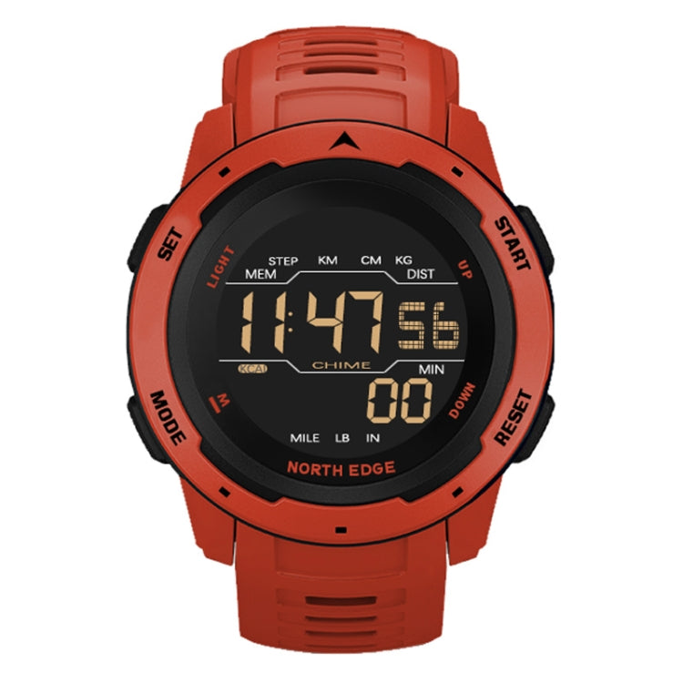 NORTH EDGE Mars Men Orologio sportivo intelligente impermeabile digitale luminoso, supporto sveglia e conto alla rovescia e modalità sport