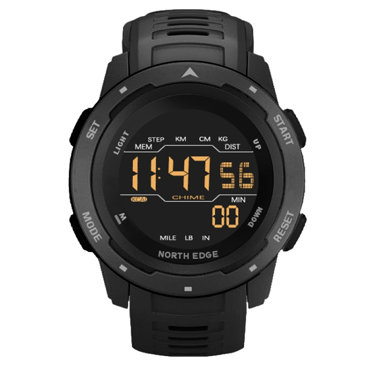 NORTH EDGE Mars Men Orologio sportivo intelligente impermeabile digitale luminoso, supporto sveglia e conto alla rovescia e modalità sport