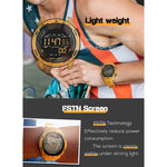 NORTH EDGE Mars Men Orologio sportivo intelligente impermeabile digitale luminoso, supporto sveglia e conto alla rovescia e modalità sport