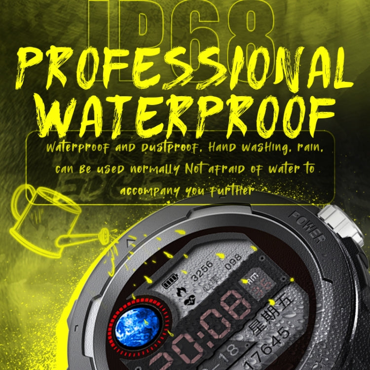 NORTH EDGE Mars 2 1,4 pollici Full Touch Screen Sport all'aria aperta Bluetooth Smart Watch, supporto frequenza cardiaca/sonno/pressione sanguigna/monitoraggio dell'ossigeno nel sangue e telecamera di controllo remoto e 7 modalità sportive