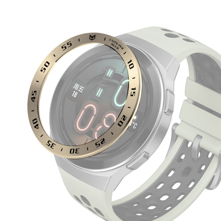 Per Huawei Watch GT2e Smart Watch Anello con castone in acciaio inossidabile, A Version Time, E Version Speed