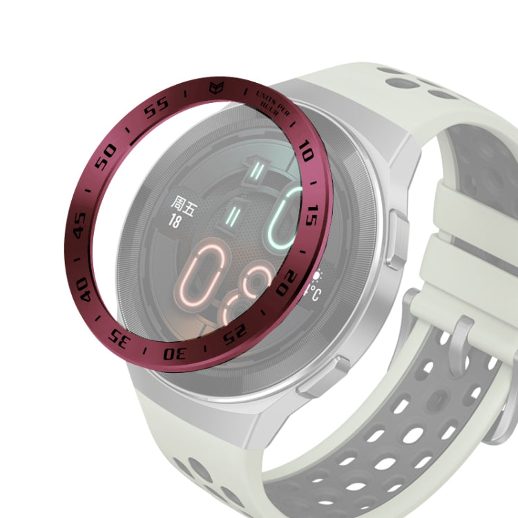 Per Huawei Watch GT2e Smart Watch Anello con castone in acciaio inossidabile, A Version Time, E Version Speed