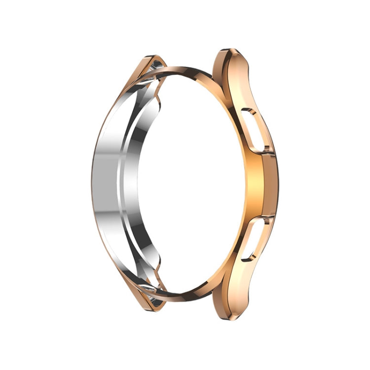 Custodia protettiva in TPU a metà confezione cava galvanica, For Samsung Galaxy Watch4 Classic 42mm, For Samsung Galaxy Watch4 Classic 46mm