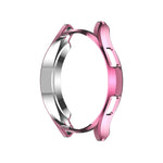 Custodia protettiva in TPU a metà confezione cava galvanica, For Samsung Galaxy Watch4 Classic 42mm, For Samsung Galaxy Watch4 Classic 46mm