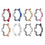 Custodia protettiva in TPU a metà confezione cava galvanica, For Samsung Galaxy Watch4 Classic 42mm, For Samsung Galaxy Watch4 Classic 46mm