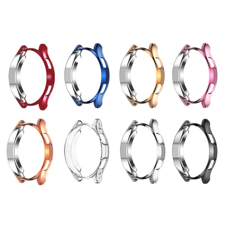 Custodia protettiva in TPU a metà confezione cava galvanica, For Samsung Galaxy Watch4 Classic 42mm, For Samsung Galaxy Watch4 Classic 46mm