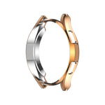 Custodia protettiva in TPU a metà confezione cava galvanica, For Samsung Galaxy Watch4 Classic 42mm, For Samsung Galaxy Watch4 Classic 46mm