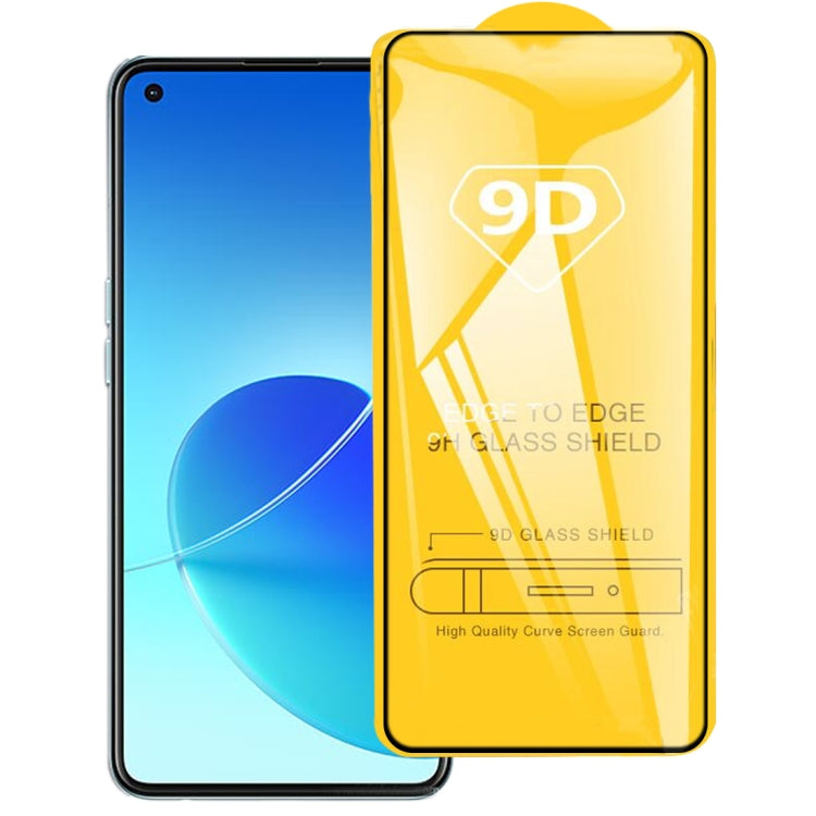 Pellicola in vetro temperato a schermo intero con colla intera 9D, For OPPO A16 / A16S (25 PCS), For OPPO Reno6 4G / Reno6 Z (25 PCS)