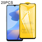 25 pellicole in vetro temperato a schermo intero con colla piena 9D, For OPPO A16 / A16S (1 PC), For OPPO Reno6 4G / Reno6 Z (1 PC)