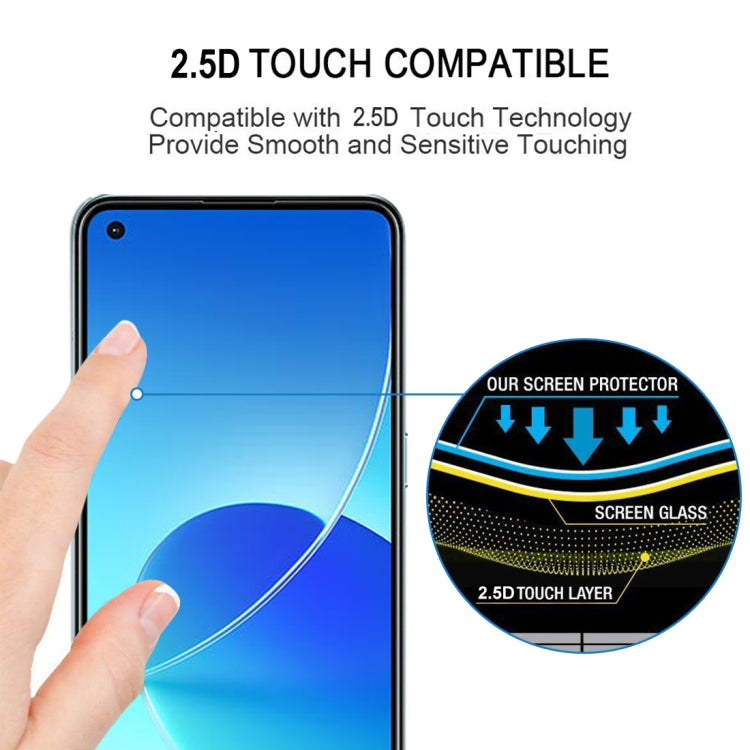 Pellicola protettiva per schermo in vetro temperato a copertura totale con colla intera da 25 pezzi, For OPPO Reno6 4G / Reno6 Z (25 PCS), For Asus Zenfone 8 (25 PCS), For OPPO A16 / A16S (25 PCS), For Asus Zenfone 8 Flip (25 PCS)