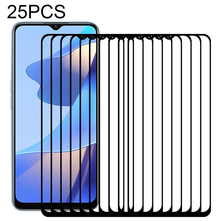 Pellicola protettiva per schermo in vetro temperato a copertura totale con colla intera da 25 pezzi, For OPPO Reno6 4G / Reno6 Z (25 PCS), For Asus Zenfone 8 (25 PCS), For OPPO A16 / A16S (25 PCS), For Asus Zenfone 8 Flip (25 PCS)