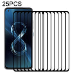 Pellicola protettiva per schermo in vetro temperato a copertura totale con colla intera da 25 pezzi, For OPPO Reno6 4G / Reno6 Z (25 PCS), For Asus Zenfone 8 (25 PCS), For OPPO A16 / A16S (25 PCS), For Asus Zenfone 8 Flip (25 PCS)