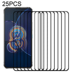 Pellicola protettiva per schermo in vetro temperato a copertura totale con colla intera da 25 pezzi, For OPPO Reno6 4G / Reno6 Z (25 PCS), For Asus Zenfone 8 (25 PCS), For OPPO A16 / A16S (25 PCS), For Asus Zenfone 8 Flip (25 PCS)