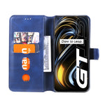 Custodia portafoglio in pelle PU e TPU per Realme GT 5G