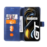 Classic Calf Texture PU + TPU Custodia in pelle a conchiglia orizzontale con supporto e slot per carte e portafoglio, For OPPO Realme GT 5G