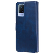 Classic Calf Texture PU + TPU Custodia in pelle a conchiglia orizzontale con supporto e slot per carte e portafoglio, For vivo V21, For vivo V21e, For vivo Y72 5G, For Google Pixel 6