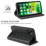 Fierre Shann Crocodile Texture Magnetic Flip orizzontale Custodia in vera pelle con supporto e slot per schede, For iPhone 13 mini, For iPhone 13, For iPhone 13 Pro, For iPhone 13 Pro Max