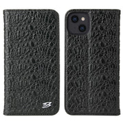 Fierre Shann Crocodile Texture Magnetic Flip orizzontale Custodia in vera pelle con supporto e slot per schede, For iPhone 13 mini, For iPhone 13, For iPhone 13 Pro, For iPhone 13 Pro Max
